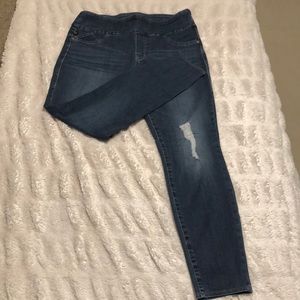 Rock & Republic Distressed Jean Jegging